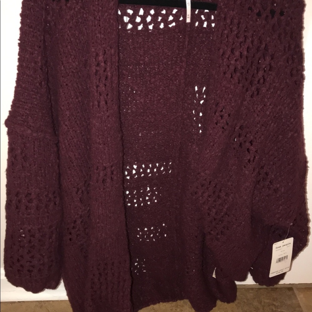 NWT Free People Saturday morning cardigan